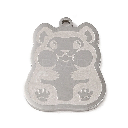Non-Tarnish 201 Stainless Steel Pendants STAS-C095-29P-1