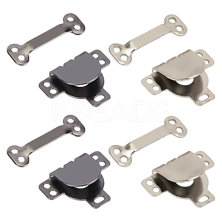 60Pcs 2 Colors Adjustable Alloy Suit Trouser Waist Concealed Button Hooks FIND-HY0004-67-1