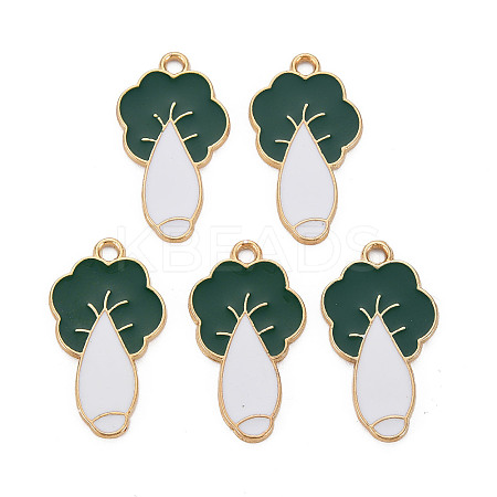 Alloy Enamel Pendants X1-ENAM-T016-16-RS-1