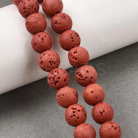 Dyed Synthetic Lava Rock Beads Strands GG-CBAAE19-06B-07-1