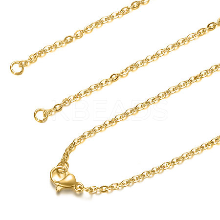 304 Stainless Steel Cable Chain Necklace Making STAS-T040-PJ209-2-54-1