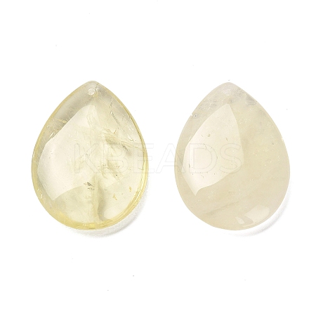 Natural Lemon Jade Pendants G-Z088-02B-1