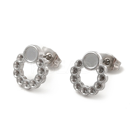 Non-Tarnish 304 Stainless Steel Stud Earring Finding LS-STAS-E180-06P-1