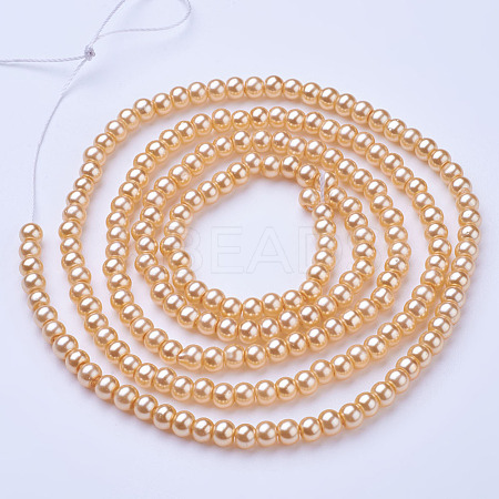 Glass Pearl Beads Strands HY-4D-B62-1