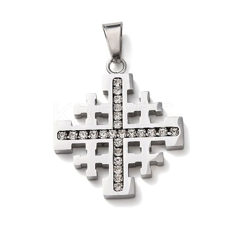 304 Stainless Steel Pendants STAS-D214-01P-1