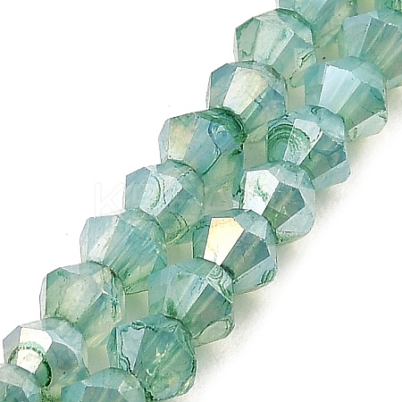 Imitation Jade Glass Beads Strands GLAA-P058-02A-03-1