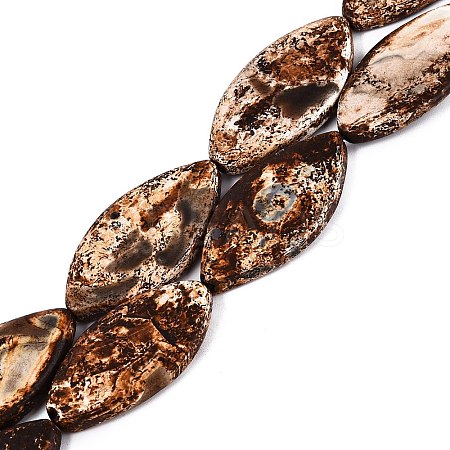 Natural Tree Bark Agate Beads Strands G-Q606-23C-1