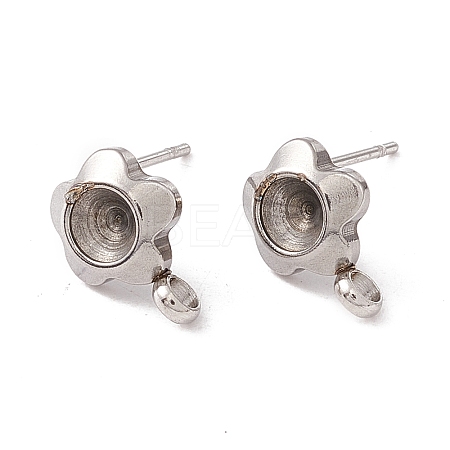 Non-Tarnish 304 Stainless Steel Stud Earring Findings LS-STAS-P308-04P-1