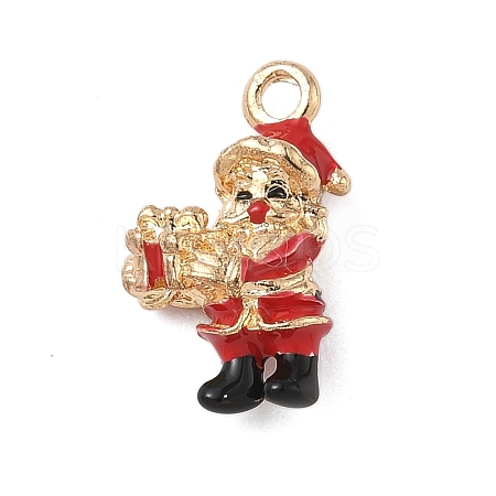 Christmas Alloy Enamel Pendants LS-ENAM-F156-01G-01-1