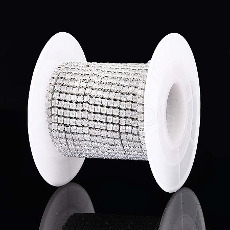 Iron Rhinestone Glass Cup Chain CH-U001-01K-1
