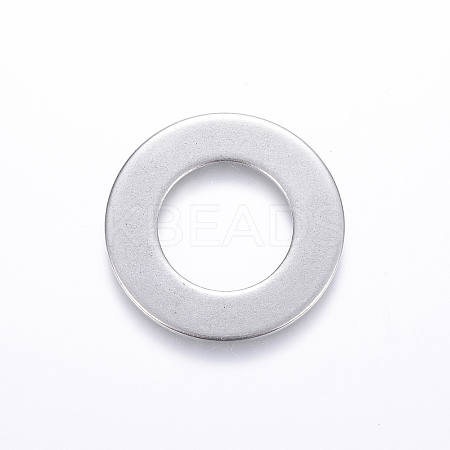 Tarnish Resistant 201 Stainless Steel Linking Rings STAS-G029-17-1