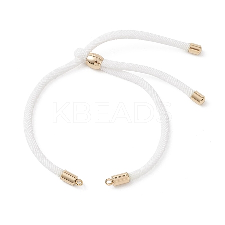 3MM Round Nylon Twisted Cord Slider Bracelet Making AJEW-JB01467-01-1