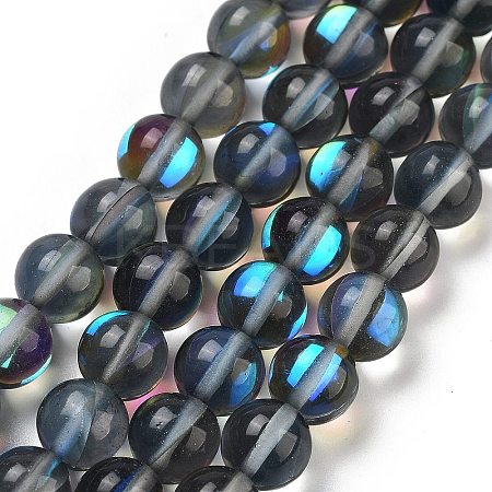 Transparent Glass Beads GLAA-B022-8mm-08-1