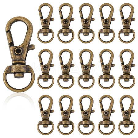 20Pcs Alloy Swivel Lobster Claw Clasps IFIN-YW0003-85AB-1