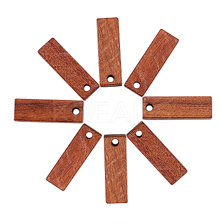 20Pcs Walnut Wood Pendants WOOD-CJ0001-25-1