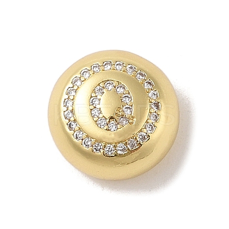 Rack Plating Brass & Cubic Zirconia Pendants KK-Z047-07G-Q-RS-1