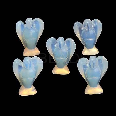 Synthetic Opalite Gemstone Carved Angle Figurines GG-CBA8396-A18-1