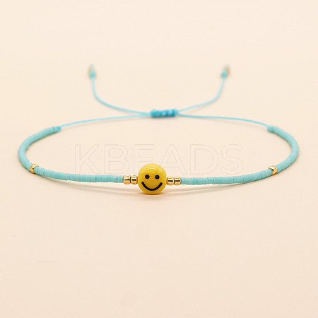 Bohemian Glass Seed Beads Braided Bead Bracelets JT0778-3-1