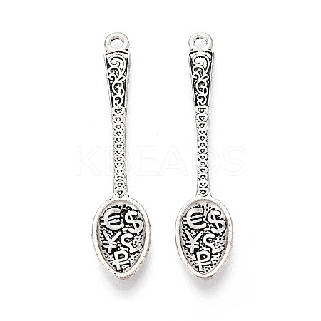 Tibetan Style Alloy Big Pendants TIBEP-T054-02AS-1