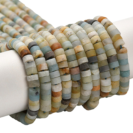 2 Strands Natural Flower Amazonite Beads Strands G-PA0001-50-1