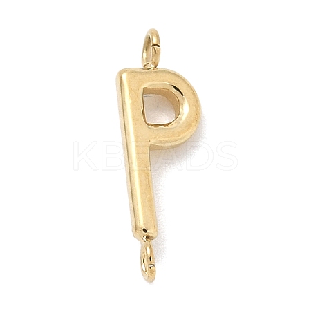 304 Stainless Steel Letter Connector Charms LS-STAS-M108-01G-16-1