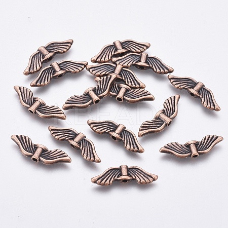 Tibetan Style Alloy Beads TIBEB-LF10821YKG-R-FF-1