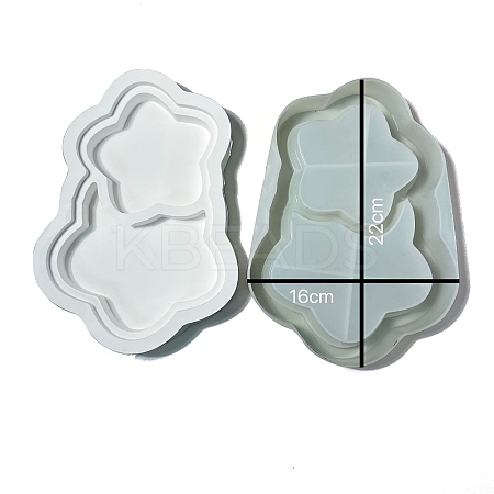 Star DIY Quicksand Serving Tray Silicone Molds LS-DIY-G109-05A-1