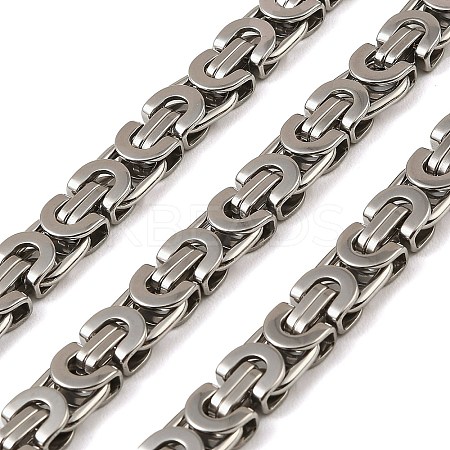 201 Stainless Steel Byzantine Chains SA-E001-14P-04-1