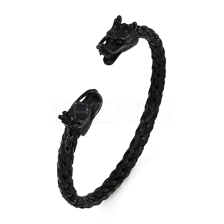Ion Plating(IP) 304 Stainless Steel Cuff Bangles for Women STAS-M023-15B-1