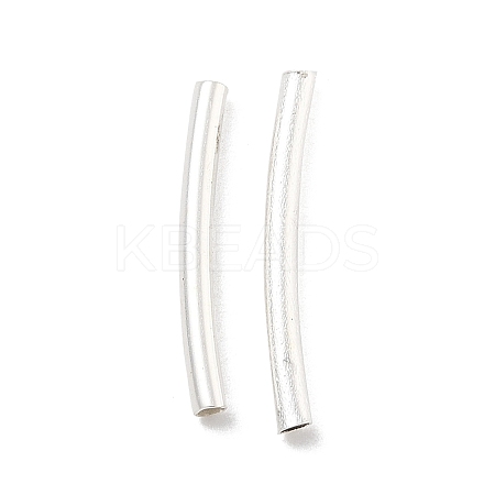 Brass Curved Tube Beads KK-B120-04F-S-1