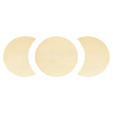 Acrylic Moon Phase Mirror Wall Decor DIY-WH0167-60B-1