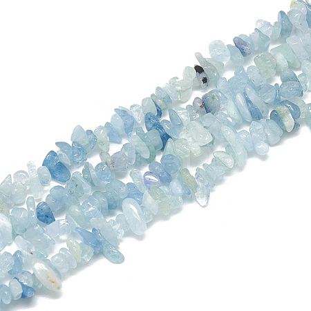 Natural Aquamarine Beads Strands G-S315-21-1