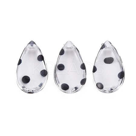 Transparent Acrylic Pendants TACR-N006-32-1