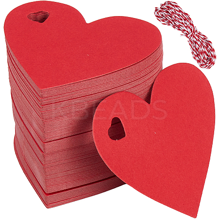 200Pcs Heart Paper Gift Tags CDIS-SP0001-14A-1