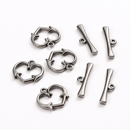 Tarnish Resistant 304 Stainless Steel Toggle Clasps LS-STAS-D142-06A-P-1