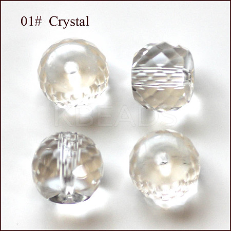 Imitation Austrian Crystal Beads SWAR-F064-8x6mm-01-1