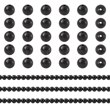 1 Strand Natural Shungite Beads Strands G-TA0003-34A-1