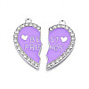 Alloy Enamel Split Pendant ENAM-S130-25C-2