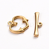 Ion Plating(IP) 304 Stainless Steel Toggle Clasps STAS-D142-06A-G-2