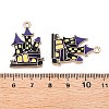 Halloween Theme Rack Plating Alloy Enamel Pendants ENAM-N056-393B-KCG-3