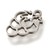 201 Stainless Steel Pendants STAS-R136-01P-09-2