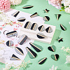 24Pcs 12 Styles Transparent Resin & Natural Wood Pendants RESI-TA0004-63-6