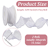 5 Yards Acrylic Fibers Wrinkle Ribbon OCOR-WH0070-210C-3
