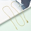 1.5MM Brass Ball Chain Necklaces NJEW-Z097-03G-1