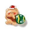 Christmas Theme Opaque Resin Cabochons RESI-F053-B08-1
