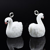 Flocky Resin Pendants X-RESI-N032-13-1