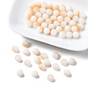 Two Tone Opaque Baking Paint Glass Beads Strands DGLA-YW0001-18A-1