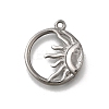 304 Stainless Steel Pendants STAS-C119-09P-1