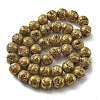 Electroplated Natural Lava Rock Beads Strands G-A251-D01-01C-1