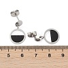 304 Stainless Steel Plastic Dangle Stud Earrings EJEW-Z089-16P-5